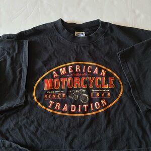 004 - VINTAGE 00s AMERICAN MOTORCYCLE TRADITION T SHIRT